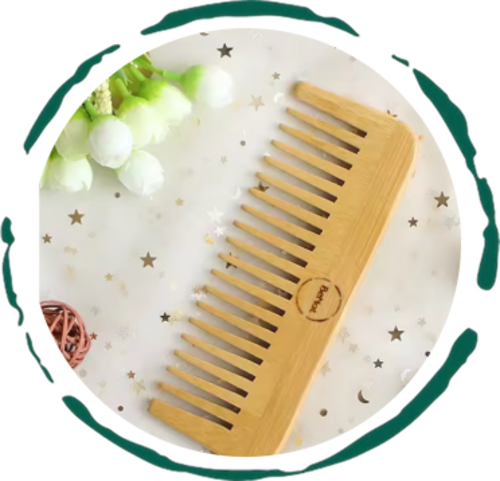 GlowKur Natural Bamboo Detangling Comb™